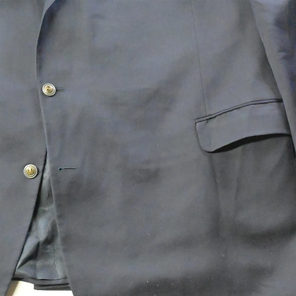 Jack Victor 60L Azul Marino Plata Botón King SPJ Hombres Blazer Abrigo Deportivo Chaqueta Foto 3 de 4