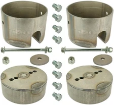 2005-2010 Dodge Challenger Rear Bag Brackets Complete Bolt on Design Air Ride