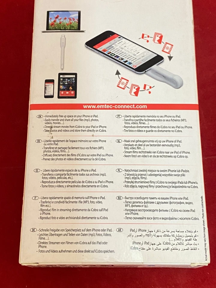 Emtec ECMMD32GT503 USB3.0 iCobra Flash Drive T500 32 GB for iPhone iPad - Image 2 of 3