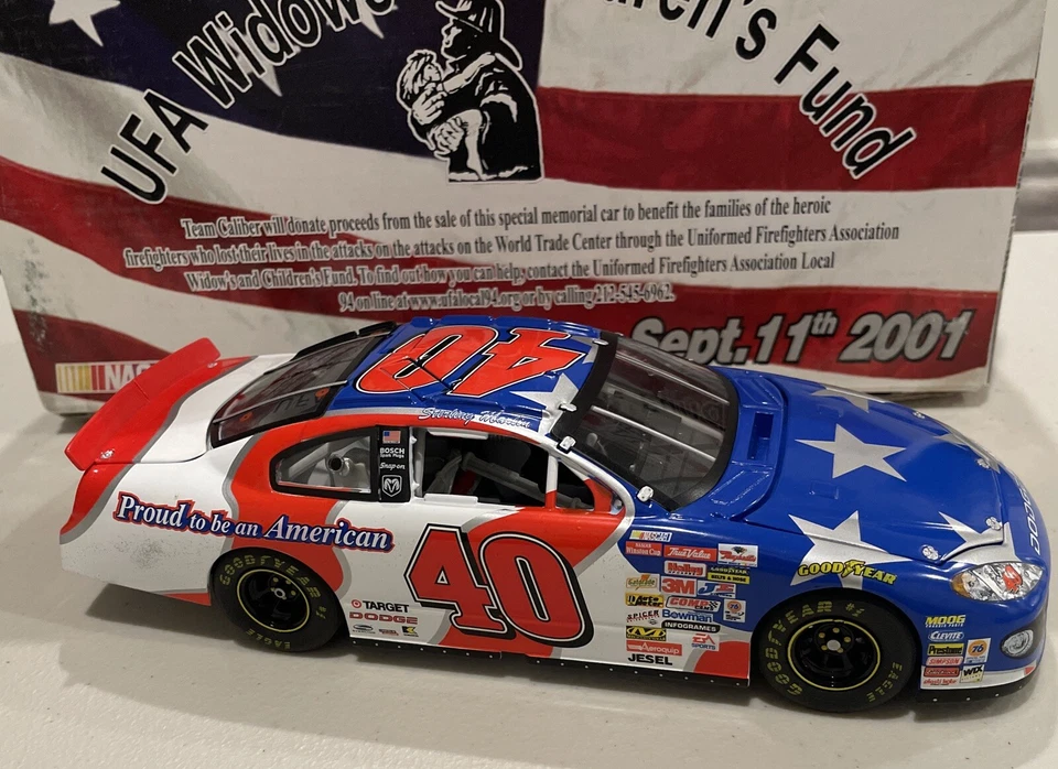 STERLING MARLIN 2001 UFA 9-11 MEMORIAL COORS 1/24 TEAM CALIBER OWNER'S NASCAR - Image 4 of 4