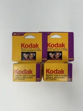 Kodak Bright Sun  Flash 200 ISO 35 mm Film Lot of 2 24 Exposures Each, Expired