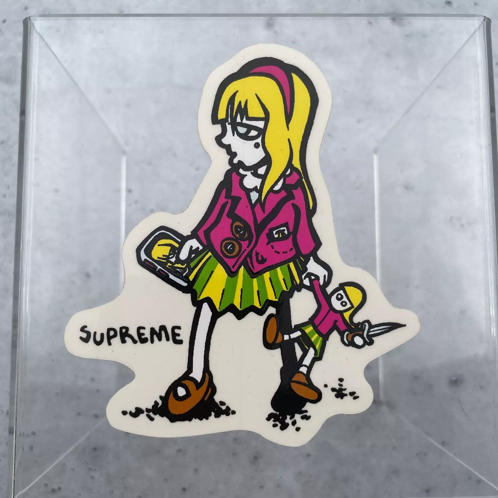 Autocollant décalcomanie Supreme Andy Howell Suzie Switchblade 100% accessoires authentiques