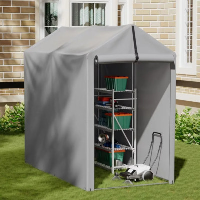3X6X5 Ft Outdoor Storage Shed Portable Garage Shelter, Outdoor Shed Wit