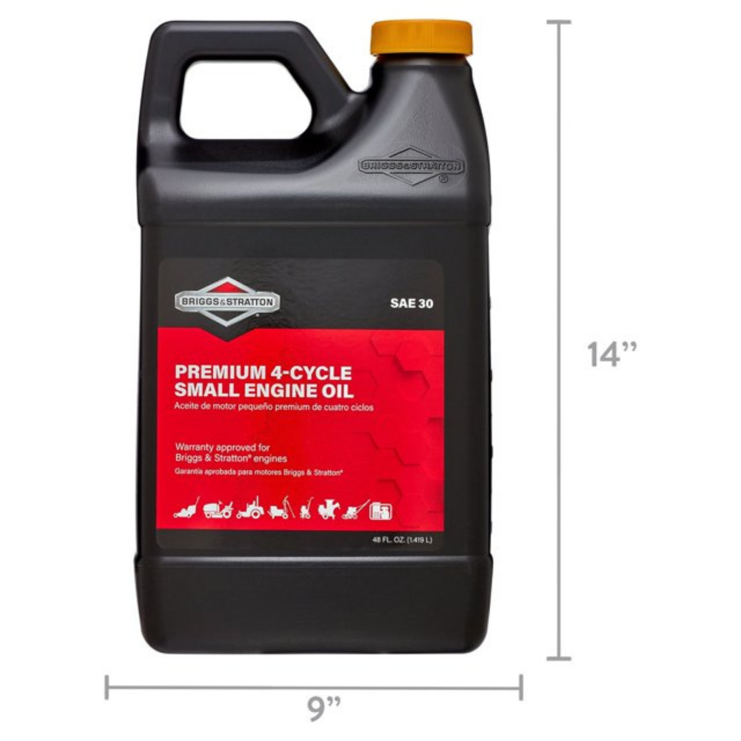 Briggs & Stratton 4-Cycle 48 oz Small Engine Oil SAE 30 ( Pack of 2 ) NEW