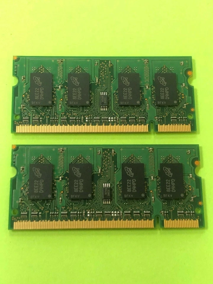 🔥Micron 2GB ( 2X1GB ) 2Rx16 PC2-6400S MT8HTF12864HDZ-800E1 TESTED - Image 2 of 2