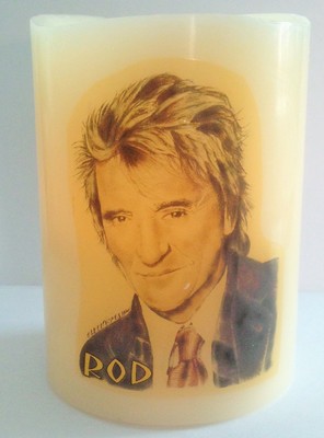 ROD STEWART ELECTRONIC FLAMELESS FLICKERING CANDLE