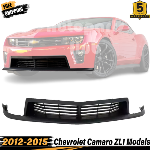 New Front Bumper Grille Textured Black For 2012-2015 Chevrolet Camaro ZL1 Models
