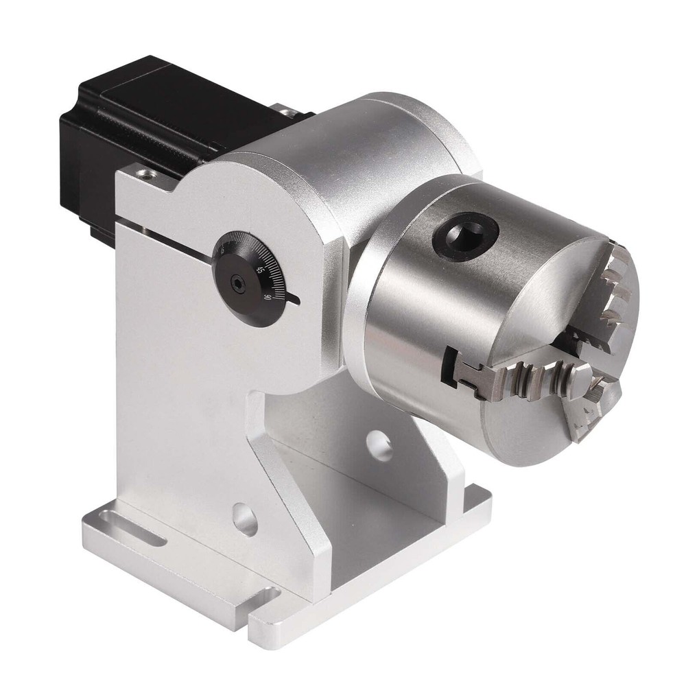 Monport 80mm 3 Jaw Rotary Axis Attachment for Fiber Laser Engraver