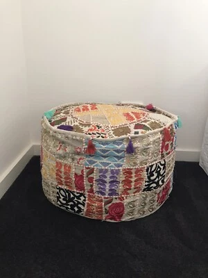 Colourful Decorative Pouffe Foot Stool Floor Stool Decorative