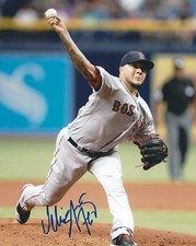 Signed 8x10 HECTOR VELAZQUEZ Boston Red Sox Autographed photo- COA 