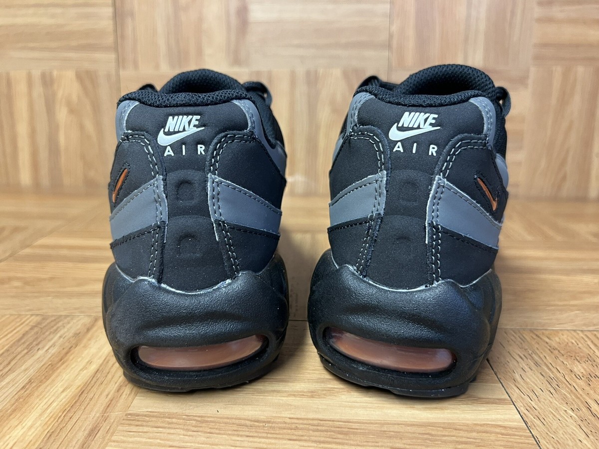 RARE🔥 Nike Air Max 95 Halloween Black Iron Grey Safety Orange