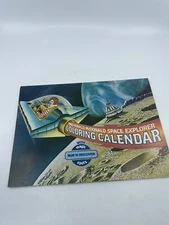 Vintage 1983 McDonald's Restaurant Space Explorer Coloring Calendar