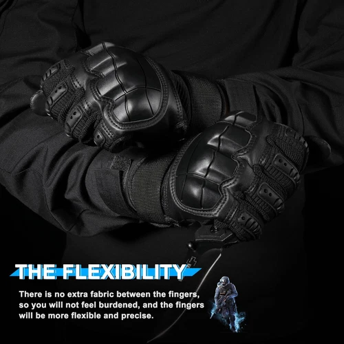 XL Tactical Motorcycle Full Finger Gloves Motorbike Riding Motocross Mittens - Picture 10 of 12