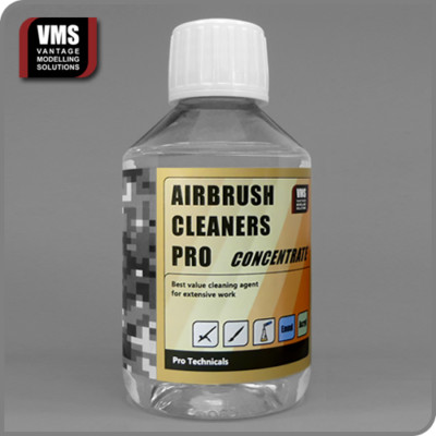 VMS Airbrush Cleaner Reiniger Konzentrat 200ml ergibt 1000ml Vallejo & Revell 