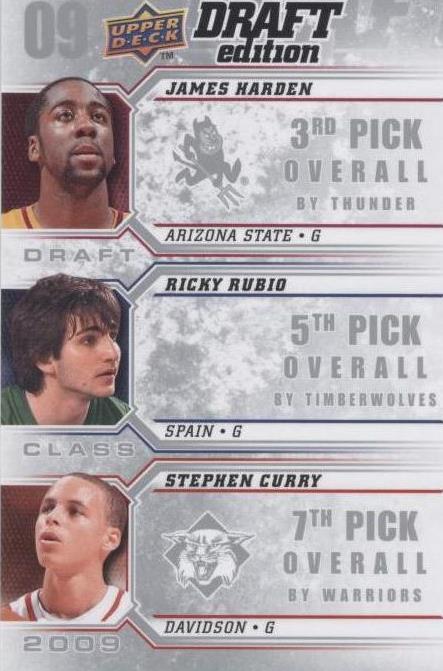 2009-10 Upper Deck Draft Edition - Ricky Rubio/Stephen Curry/James