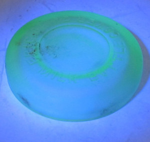 Frigidaire Milk Bottle Cover Uranium Vaseline Glass Cover Cap Lid Glows Glowy