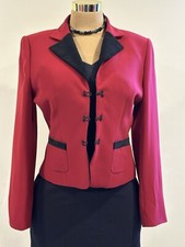 Tahari Lined, Red Blazer Sz. 10