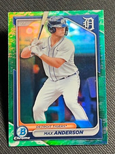 2024 Bowman Chrome GREEN LUNAR REFRACTOR Max Anderson, item 1