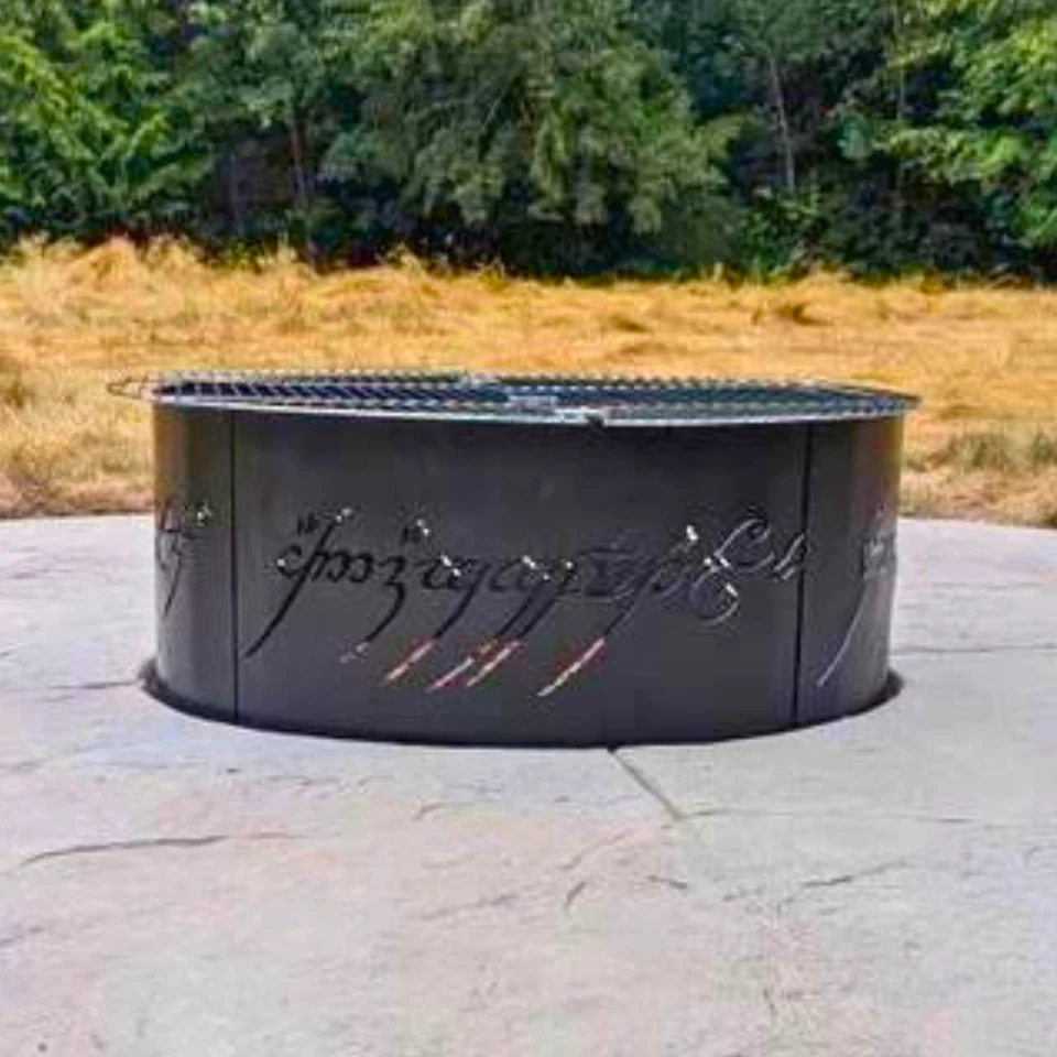 Anillo de fuego místico, anillo de fuego élfico de alta resistencia personalizado, pozo de fuego de patio trasero Foto 3 de 4