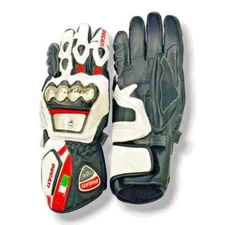 Ducati Corse Motorcycle Motorbike Racing Leather Gloves