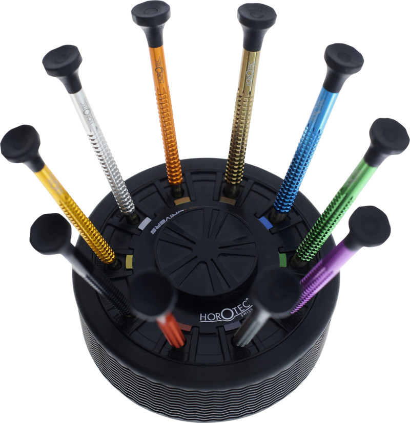 Horotec 01.020-C Tournevis Horloger Kit de 10 Outils de Précision Outils pour Montre