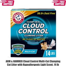 ARM  HAMMER Cloud Control Multi-Cat Clumping Cat Litter with Hypoallergenic