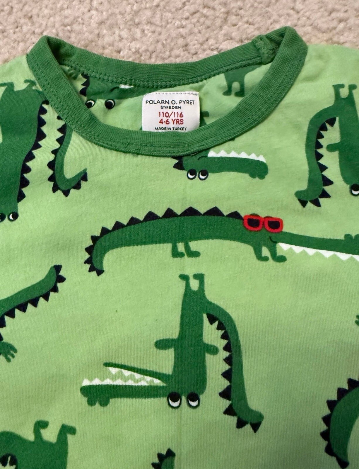 HANNA ANDERSSON Red Velvet Emroidered Toddler Dress, Size 80, image size:1226x1600