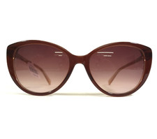 Nine West Sunglasses NW633S 210 Brown Gold Glitter Cat Eye Oversized 56-17-135