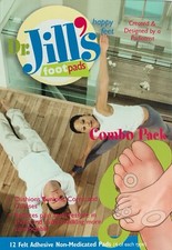 Dr. Jill's Felt Combo Pack- Box of 12- 4 bunion 4 corn 4 callus pads Made in USA