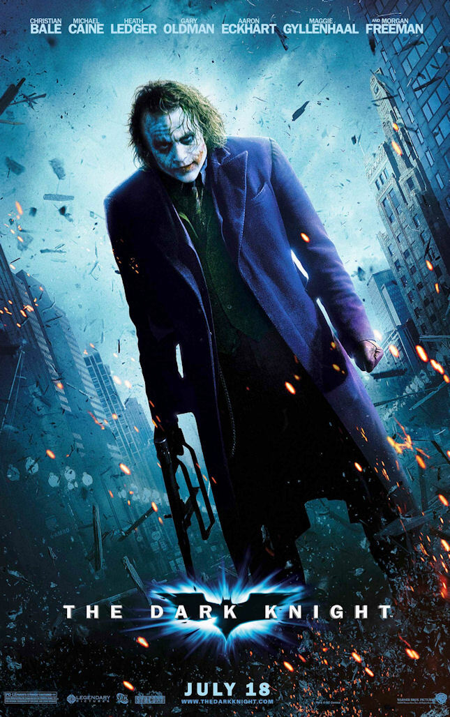 The Dark Knight 2008 Movie Poster 11x17 Gary Oldman Two Face Aaron Eckhart