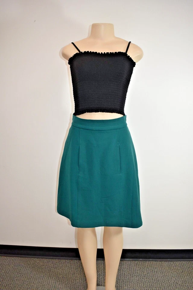 FALDA Tara Jarmon verde hasta la rodilla talla 42/8 EE. UU. A LA VENTA rn Foto 4 de 4