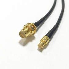 wifi antenna adapter RP SMA female to MCX male straight pigtail cable RG174 20cm
