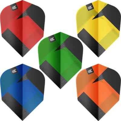 9 Target Tag Black Flights Shape Dartflights 100 Micron 3 Sets Flight TOP NEU