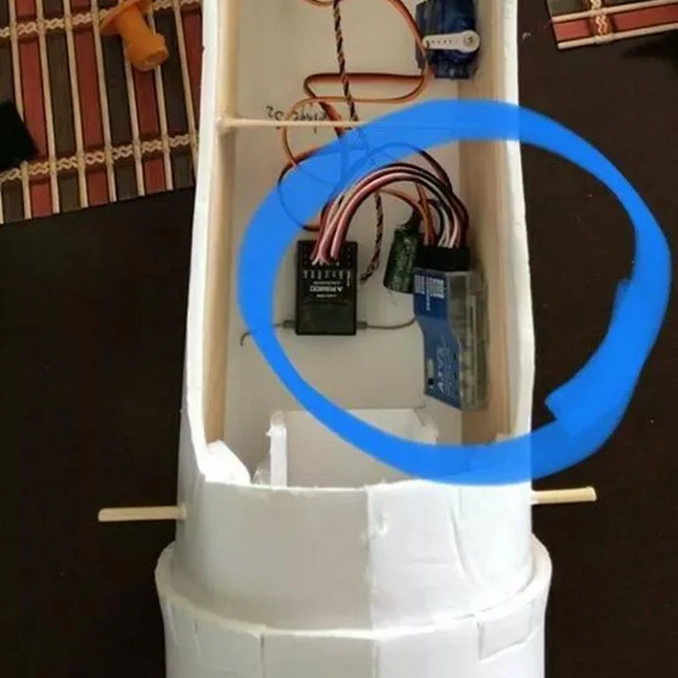 6 Axis Gyro A3V2 RC Plane Flight Stabilizer for RC plane Fixed Wing Auto Hove B9 - Image 3 of 4