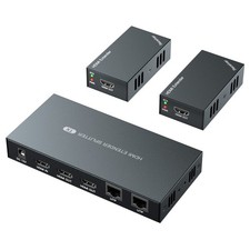 HDMI Extender Splitter 1x2 1080P 60Hz Over Cat 5E/6/7 Ethernet Cable 50m 165...