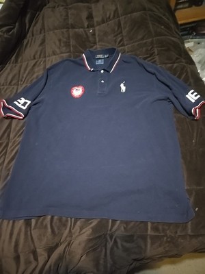 Ralph-Lauren 2016 US Olympic Polo Shirt Sz 2XLT Navy-Blue Official