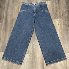 JNCO 34x32 Twin Cannon Classics Red Crown Wide-Leg Grunge Skater Y2K Jeans