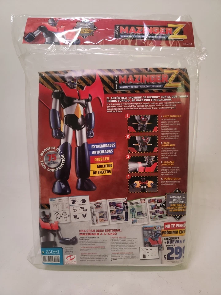 Mazinger Z Fascicle #2 Журнал Build Mazinger Z HACHETTE SALVAT!! Запчасти для игрушек - Изображение 2 из 2