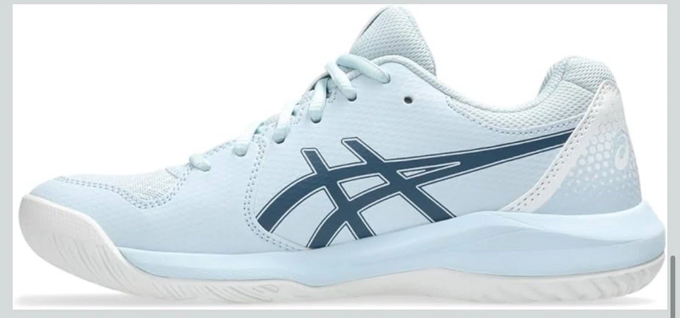 ASICS Womens GEL-Dedicate 8 Pickleball Shoe US Size 5.5 Cool Grey/Vintage Indigo - Image 4 of 4