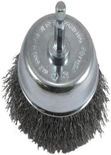 72731 Wire Cup Brush, Coarse Crimped with 1/4-Inch Hex Shank, 3-Inch-by-.012-In