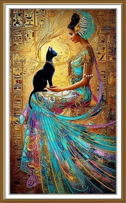Bead Embroidery Kit ''Egyptian woman'' Beaded Stitching Beadwork Nova Sloboda