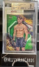 2024 Topps Finest UFC Diego Lopes RC /93 Green Shimmer Uncommon BGS 9 Graded