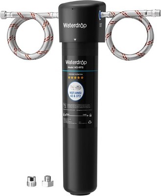 Waterdrop 15UA Untertisch Wasserfiltersystem 60000 Liter NSF 42 Red