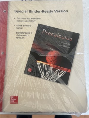 Precalculus College Textbook Special Binder-Ready by Julie Miller, Donna Gerken