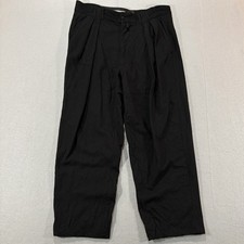 Vintage Gianni Versace Double Pleated Trousers 50 Wool Cashmere Baggy 90s 38x28