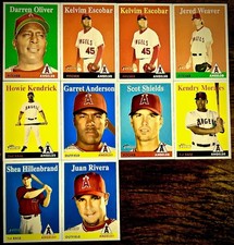 2007 Topps Heritage Angels ScotShields KendryMorales Shea Hillenbeand JuanRivera