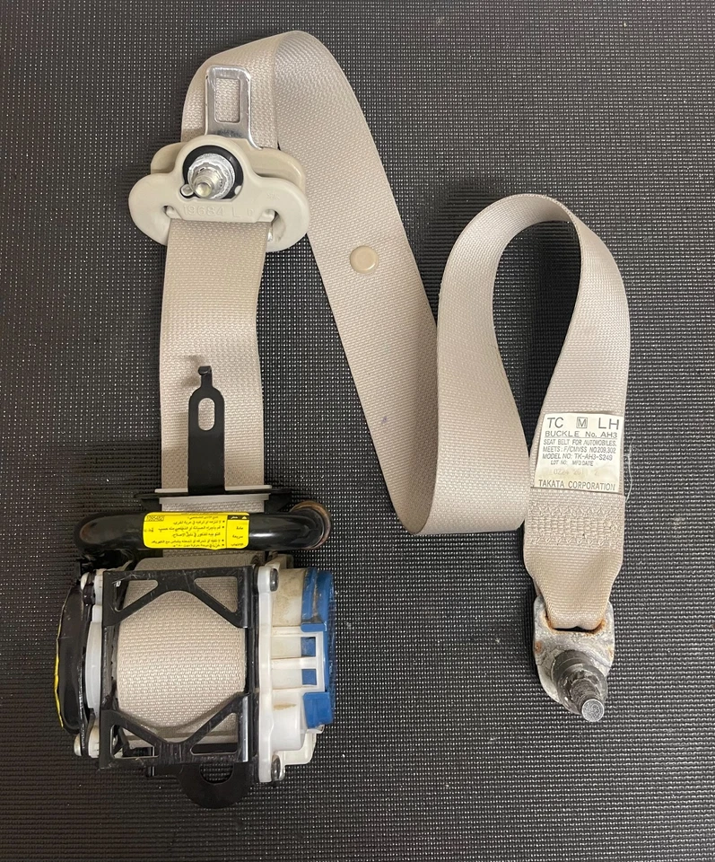 2012 2013 2014 SUBARU IMPREZA HATCHBACK DELANTERO IZQUIERDO LADO DEL CONDUCTOR CINTURÓN DE SEGURIDAD OEM Foto 3 de 4