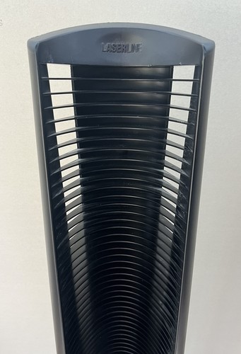 Vintage LASERLINE 70 CD Black Plastic Floor Tower Rack Display Storage Rack 38” - Picture 2 of 3