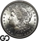 1880-S Morgan Silver Dollar Coin, Lustrous White Choice BU++/Near Gem