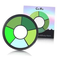 6 Colors Green Face Body Paint,Cream Washable Formula 6 Colors Green Makeup